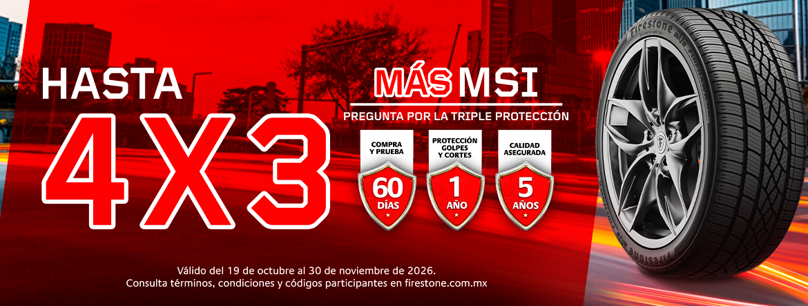 Hero Banner Promociones de llantas Firestone