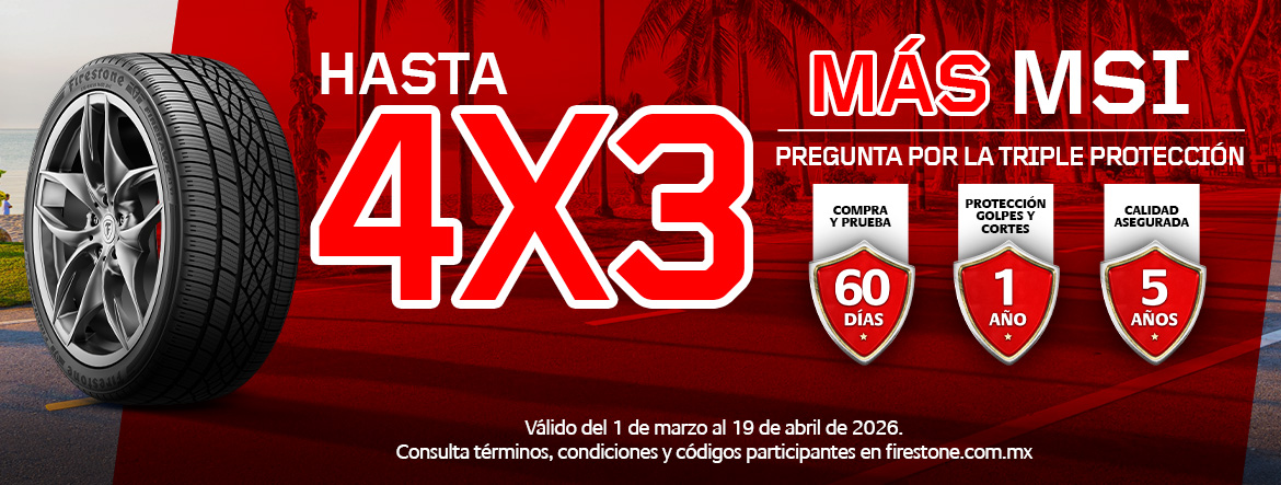 Hero Banner Promociones de llantas Firestone